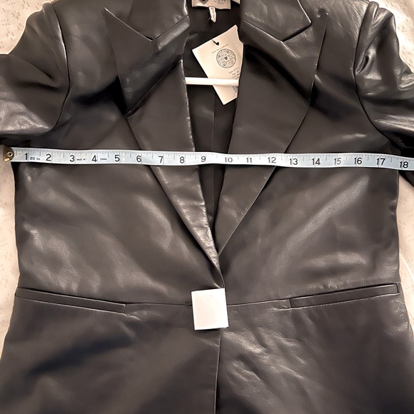 Revolve Lita by Ciara Lamb Leather Black Blaxer XS.  New with tags $498 retail - Picture 14 of 16